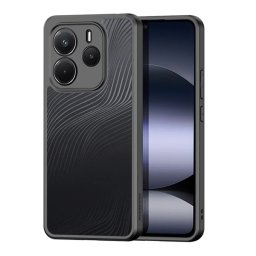 DUX DUCIS AIMO szilikon telefonvédő (ütésállóság, kameravédő, matt, hullám) FEKETE Xiaomi Redmi Note 14 4G