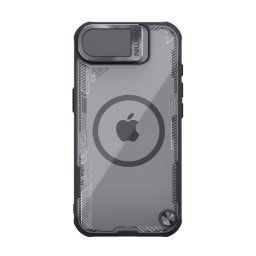 NILLKIN ICEBLADE PROP szilikon telefonvédő (ütésállóság, kameravédő, kitámasztó, MagSafe) FEKETE Apple iPhone 16e