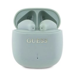 GUESS PRINTED CLASSIC LOGO bluetooth fülhallgató SZTEREO (v5.3, TWS, mikrofon, IPX4 + töltőtok) VILÁGOSZÖLD