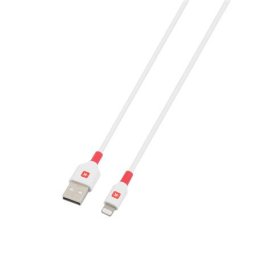 SKROSS Töltőkábel, USB-A/Lightning (Apple), 2m, SKROSS, fehér