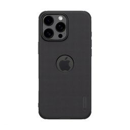 NILLKIN SUPER FROSTED PRO műanyag telefonvédő (ütésállóság, gumírozott, érdes felület, logó kivágás) FEKETE Apple iPhone 16 Pro Max