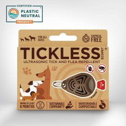 Vegyszermentes ultrahangos kullancs- és bolhariasztó medál kutyáknak és macskáknak, TICKLESS - ECOPet