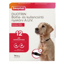 Beaphar Duotrin bolha- és kullancsirtó nyakörv kutyáknak, kettős hatóanyaggal 65 cm