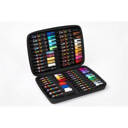 UNI Dekormarker-készlet, táskában, UNI "Posca", 40 darabos