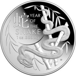 A kígyó éve - 1 Oz - ezüst gyűjtői érme