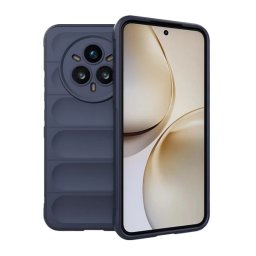 Szilikon telefonvédő (ütésállóság, kameravédő, 3D) SÖTÉTKÉK Realme 14 Pro Plus