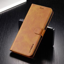 IMEEKE Pénztárca tok Xiaomi Redmi 13-hoz világosbarna