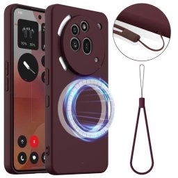 RUBBER MAGSAFE Szilikon borítás Nothing Phone (3a) Pro PLUM COLOR