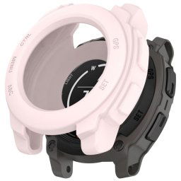 TPU HALF COVER Fedél a Garmin Instinct E 40mm világos rózsaszín