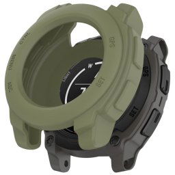 TPU HALF COVER Fedő a Garmin Instinct E 45mm sötétzöld