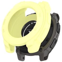 TPU HALF COVER Fedél a Garmin Instinct E 45mm sárga