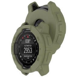 TPU HALF COVER Fedő a Garmin Instinct 3 45mm sötétzöld