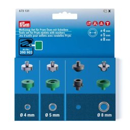 Prym szerszám készlet 4, 5 és 8 mm-es ringlik beütéséhez, 673131