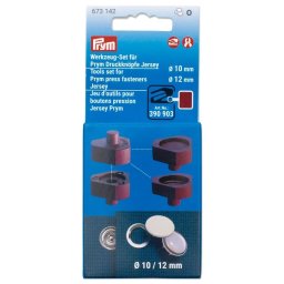 Prym szerszám készlet 10 és 12 mm-es jersey patentek beütéséhez, 673142