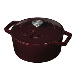 Berlinger Haus Lábas 24 cm öntöttvas Strong Mold Seria Burgundy Edition BH/6497 Kifutó termék!
