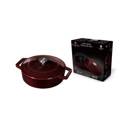 Berlinger Haus Alacsony lábas 26 cm öntöttvas Srong Mold Seria Burgundy Edition BH/6498