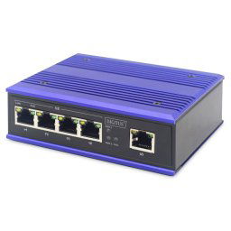 Digitus Industrial 4-Port Gigabit PoE Switch + 1 uplink