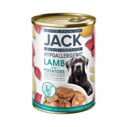 Jack Super Premium hipoallergén pástétom - bárányhús burgonyával 400 g
