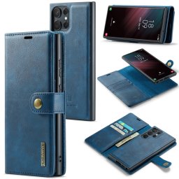 DG.MING Wallet tok 2 az 1-ben Samsung Galaxy S23 Ultra 5G kék telefonhoz