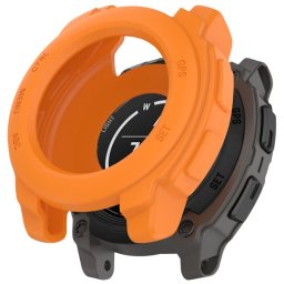 TPU HALF COVER Fedél a Garmin Instinct E 45mm narancs