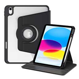 CRYSTAL FLEXI 2 az 1-ben Flip tok Apple iPad 2025 / iPad 2022 fekete