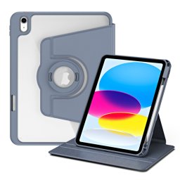 CRYSTAL FLEXI 2 az 1-ben Flip tok Apple iPad 2025 / iPad 2022 lila színhez