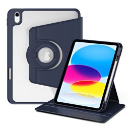 CRYSTAL FLEXI 2 az 1-ben Flip tok Apple iPad 2025 / iPad 2022 sötétkékhez