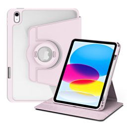 CRYSTAL FLEXI 2 az 1-ben Flip tok a Apple iPad 2025 / iPad 2022 világos rózsaszínhez