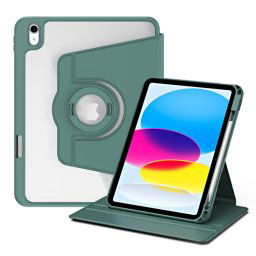 CRYSTAL FLEXI 2 az 1-ben Flip tok a Apple iPad 2025 / iPad 2022 színhez sötétzöld