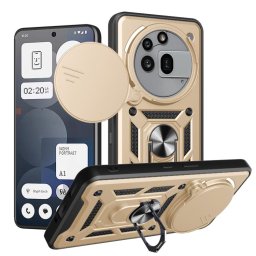 RING KAMERA Borító tartóval Nothing Phone (3a) Pro aranyhoz