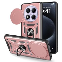 RING KAMERA Borító tartóval Xiaomi Redmi Note 14 Pro rózsaszín