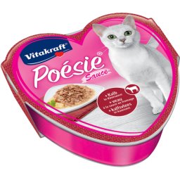 Vitakraft Poésie alutálkás macskaeledel borjúhússal sajtszószban (45 x 85 g) 3.83kg