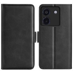 OLDALSÓ pénztárca tok Xiaomi Poco M7 Pro 5G fekete