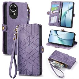 GEOM pénztárca tok Huawei Nova 13 lila színhez