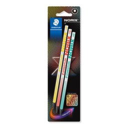 STAEDTLER Grafitceruza készlet, HB, STAEDTLER "Norix(R) 181", 3 különböző szín