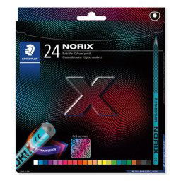 STAEDTLER Színes ceruza készlet, STAEDTLER "Norix(R) 186", 24 különböző szín