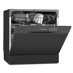 Klarstein Amazonia 8, mosogatógép, 1620 W, 8 teríték, F energihatékonysági osztály, 49 dB, aquastop (DSM-Amazonia-8-darkm)
