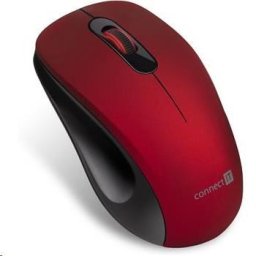 CONNECT IT "MUTE" vezeték nélküli optikai csendes egér, USB, (+ 1x AA elem nélkül), piros