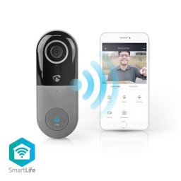 Nedis WIFICDP40CWT - Wi-Fi Smart Home videotelefon | Felhő/ microSD / Onvif | IP65 | Mozgásérzékelő | fehér