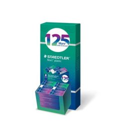 STAEDTLER Radír display, STAEDTLER "Mars(R) Plastic 526, 125 years", kék-zöld-lila
