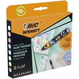BIC Dekormarker készlet, 1,5 - 2,3 mm, BIC "Paint marker", 8 különböző pasztell szín