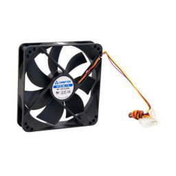 CHIEFTEC ventilátor AF-1225S, 120x120x25 mm-es hüvelyes ventilátor, 3/4pin csatlakozóval