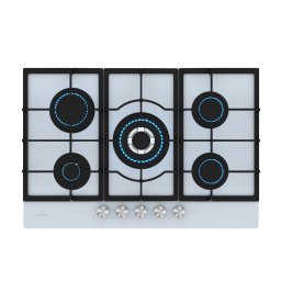 Klarstein Ignito 5 zónás gáz főzőlap, 5 Égő, elektr. gyújtás, Wok, cseppfolyósított vagy földgázhoz (DSM-Ignito-75-wh)