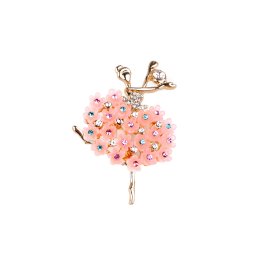 Bross csiszolt kövekkel balerina