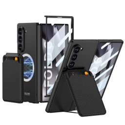 GKK 2IN1 Védőburkolat MagSafe-val és kártyatokkal Samsung Galaxy Z Fold6 5G fekete