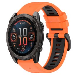 SPORT Cserélhető szilikon szíj Garmin Fenix 8 47mm narancs