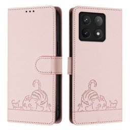 ART CAT Pénztárca tok pánttal Xiaomi 14T rózsaszín