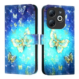 ART Pénztárcahuzat Infinix Smart 8 GOLDEN BUTTERFLY-hoz