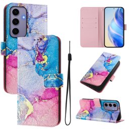 ART Tárcahuzat Samsung-hoz Galaxy S24 5G SZÍNES MARBLE
