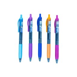 Zseléstoll, 0,5mm vegyes test szín, 30db/doboz Nebulo írásszín kék